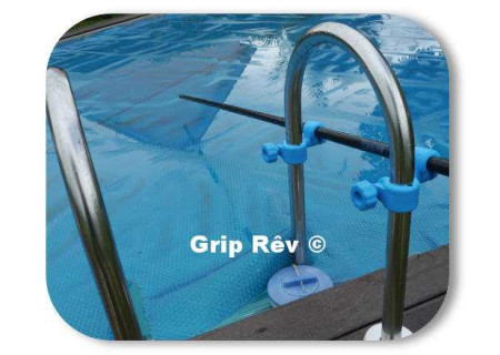 Attache tube horizontal vertical grip rêv pour échelle de piscine.