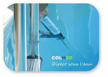 Quelle colle pour coller dans l'eau ? Utilisez Colh2o transparent.
