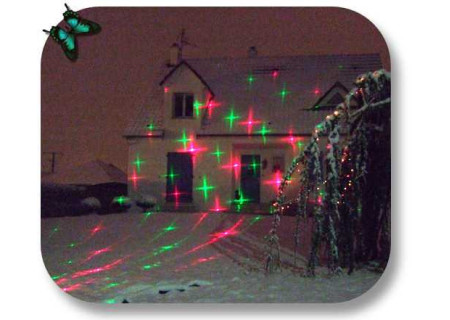 Projecteur d'illuminations de Noël pour la maison intérieur extérieur.